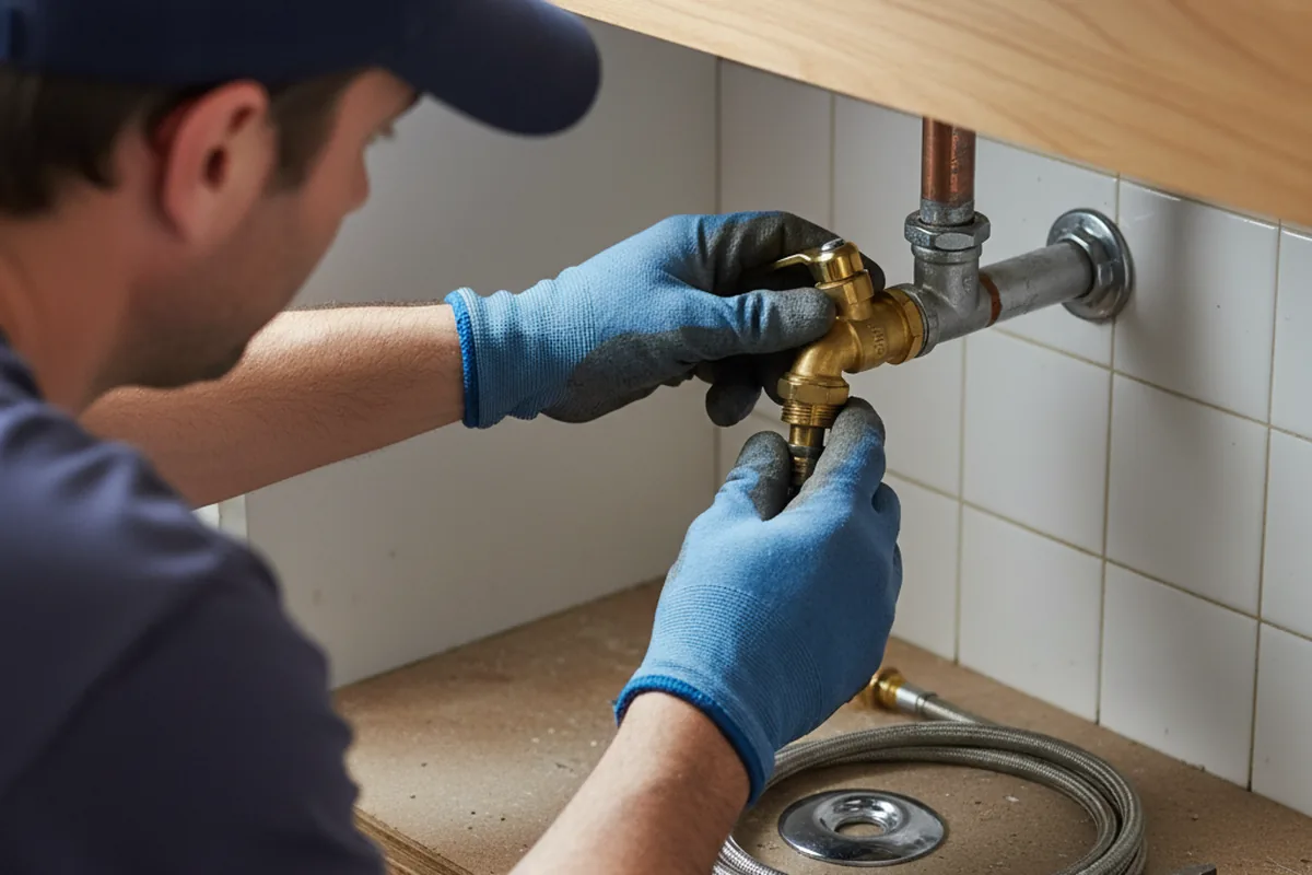 Shutoff valve and fitting work during Emergency Plumbing in Colquitt